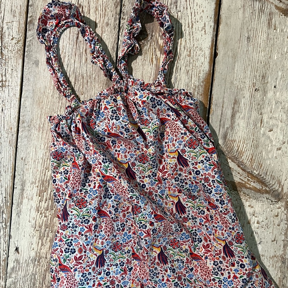 Crewcuts Halter Peacock Dress